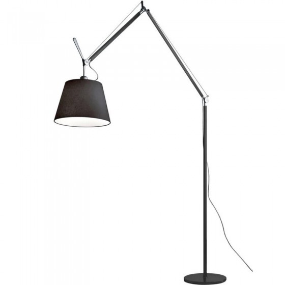 Artemide Tolomeo Mega Black Floor Lamp