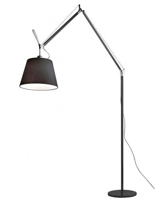 Artemide Tolomeo Mega Black Floor Lamp