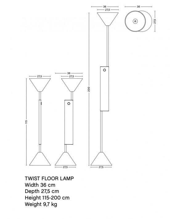HAY Twist Floor Lamp