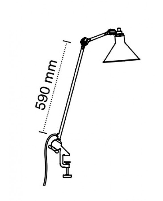 Lampe Gras No201 Architect Table Lamp