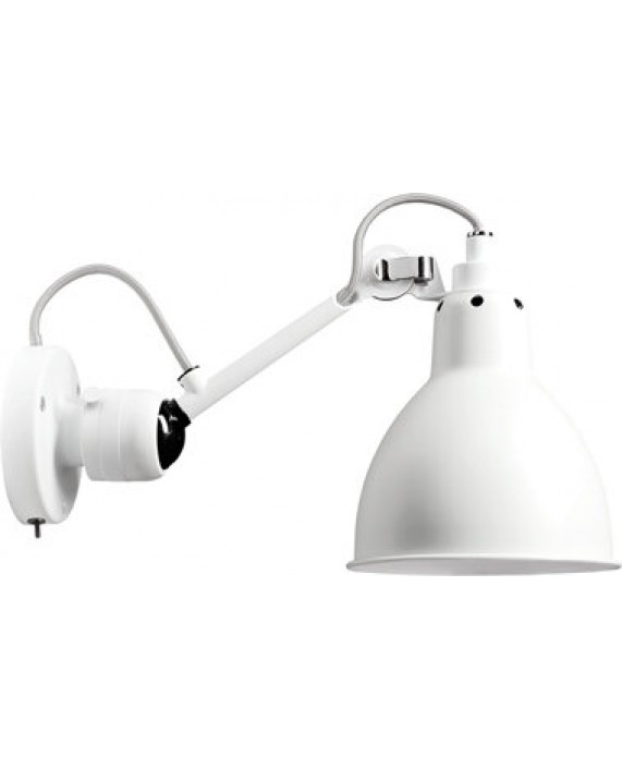 Lampe Gras No304SW Switched Wall Lamp White Body