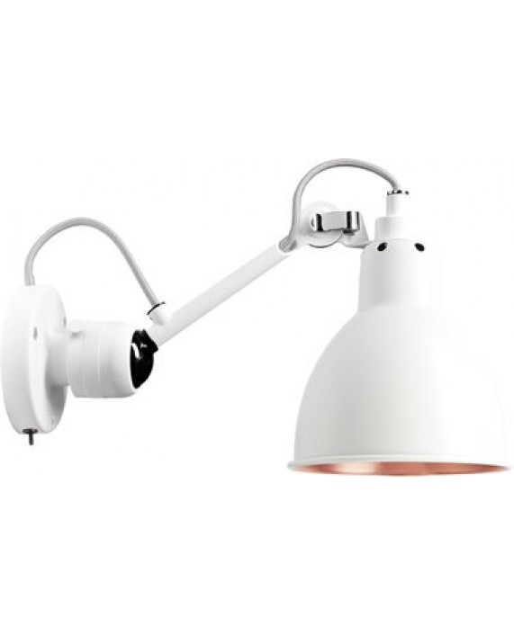 Lampe Gras No304SW Switched Wall Lamp White Body
