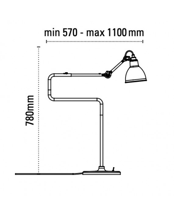 Lampe Gras No317 Table Lamp