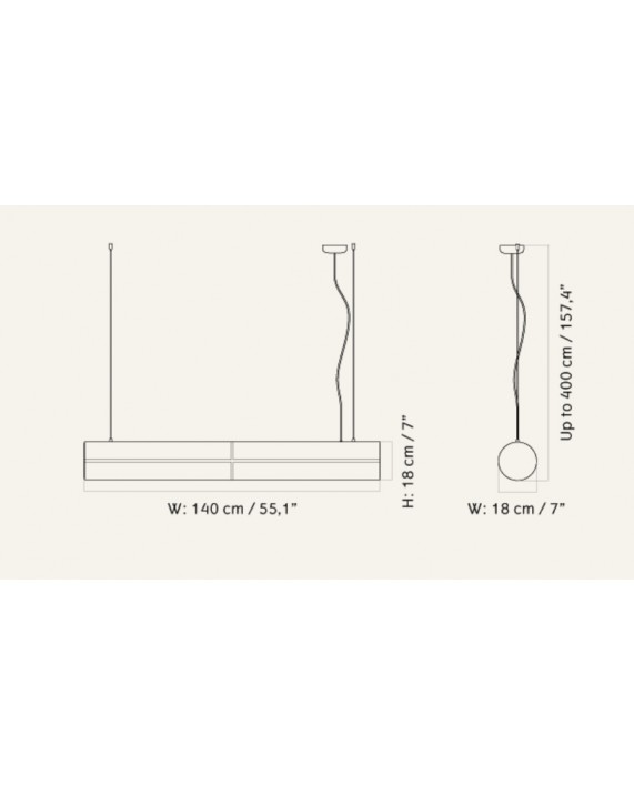 Audo Hashira Linear Pendant Lamp