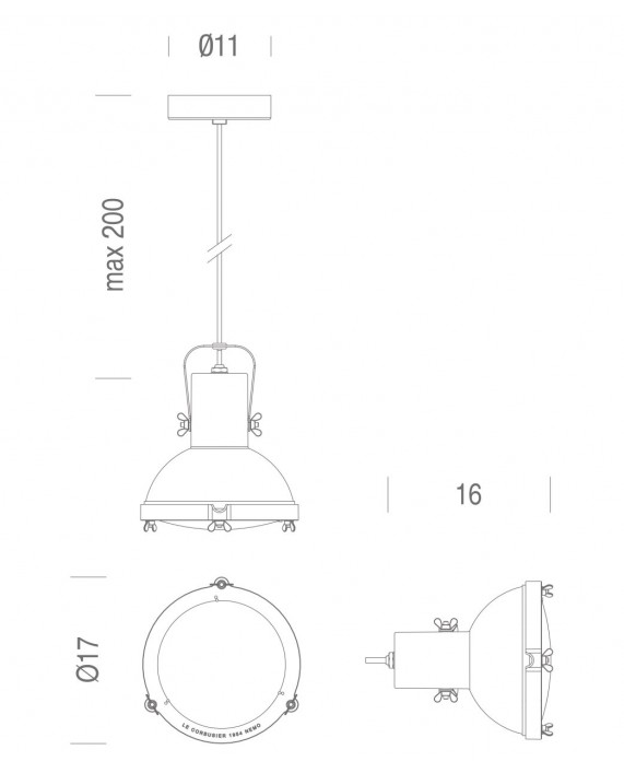 Nemo Projecteur 165 Pendant Lamp