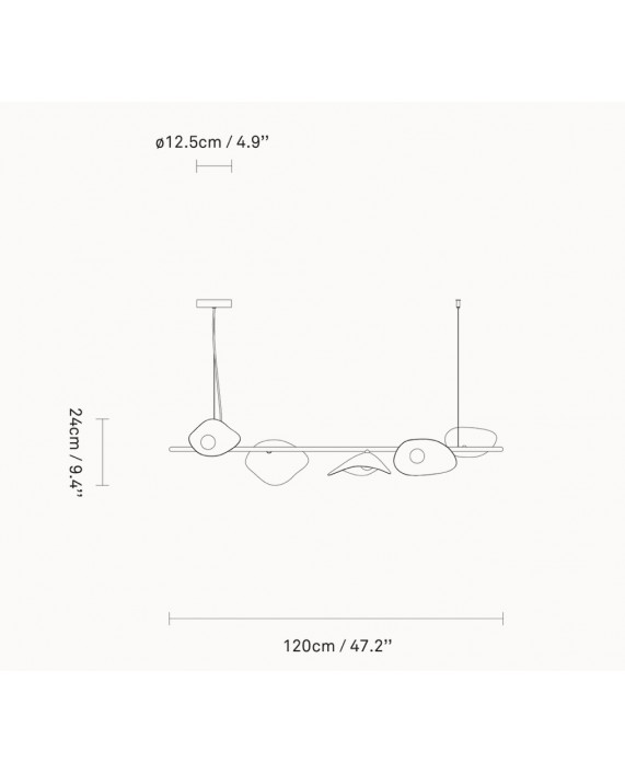 Nuura Florii 5 Linear Pendant Lamp