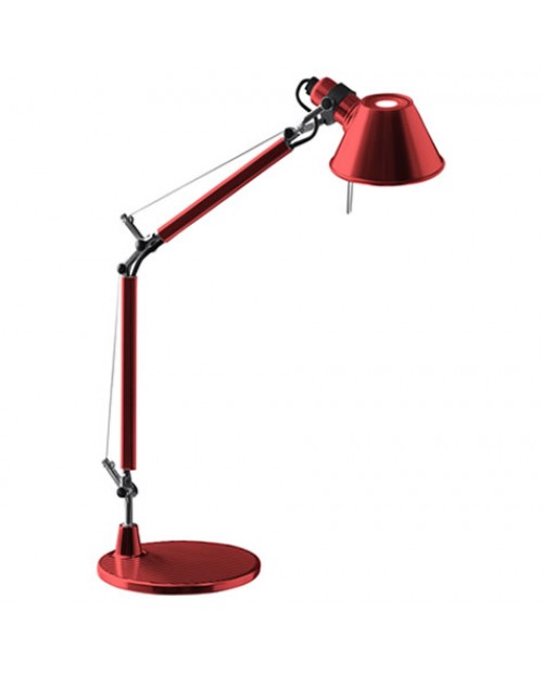 Artemide Tolomeo Micro Red Desk Lamp